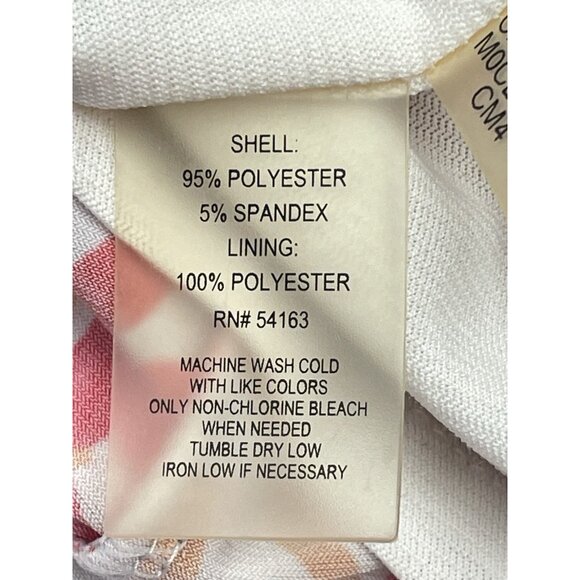 Calvin Klein Women’s Dress Size Large Sleeveless Tropical Floral - Picture 7 of 11